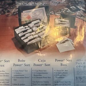 Creative Memories Photo Organizer Box - Black